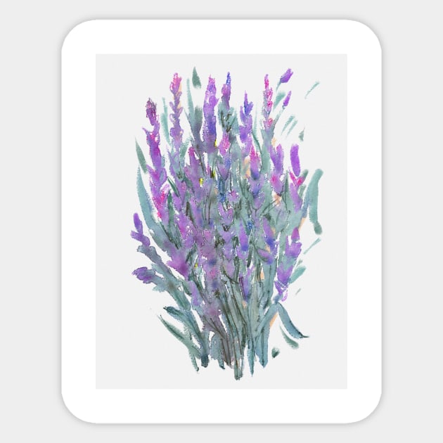 Lavender Sticker by ArtKsenia